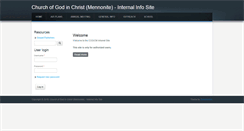 Desktop Screenshot of churchofgodinchristmennonite.info